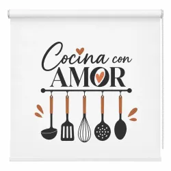 Estor de Cocina Moderno con Frase | Estores Iroa