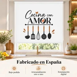 Estor de Cocina Moderno con Frase | Estores Iroa
