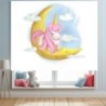 Estor Enrollable Infantil Unicornio Rosa 009 - Decoración Ideal para Habitación de Niña