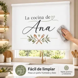 Estor Enrollable Cocina Personalizado Corazón | Estores Iroa