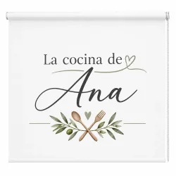 Estor Enrollable Cocina Personalizado Corazón | Estores Iroa