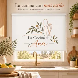 Estor Enrollable Cocina Personalizado Cubiertos | Estores Iroa