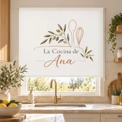 Estor Enrollable Cocina Personalizado Cubiertos | Estores Iroa