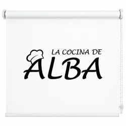Estor Enrollable Cocina Personalizado con Nombre | Estores Iroa