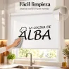 Estor Enrollable Cocina Personalizado con Nombre | Estores Iroa