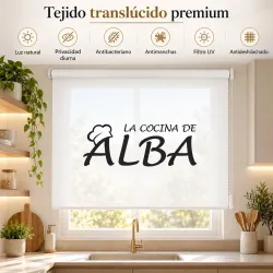 Estor Enrollable Cocina Personalizado con Nombre | Estores Iroa