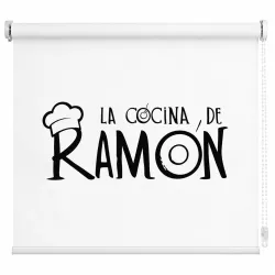 Estor Enrollable Cocina con Nombre Chef Ramón | Estores Iroa