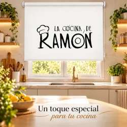 Estor Enrollable Cocina con Nombre Chef Ramón | Estores Iroa