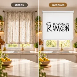 Estor Enrollable Cocina con Nombre Chef Ramón | Estores Iroa
