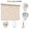Estor Enrollable Hojas Beige Luxury 26 | Estores Iroa
