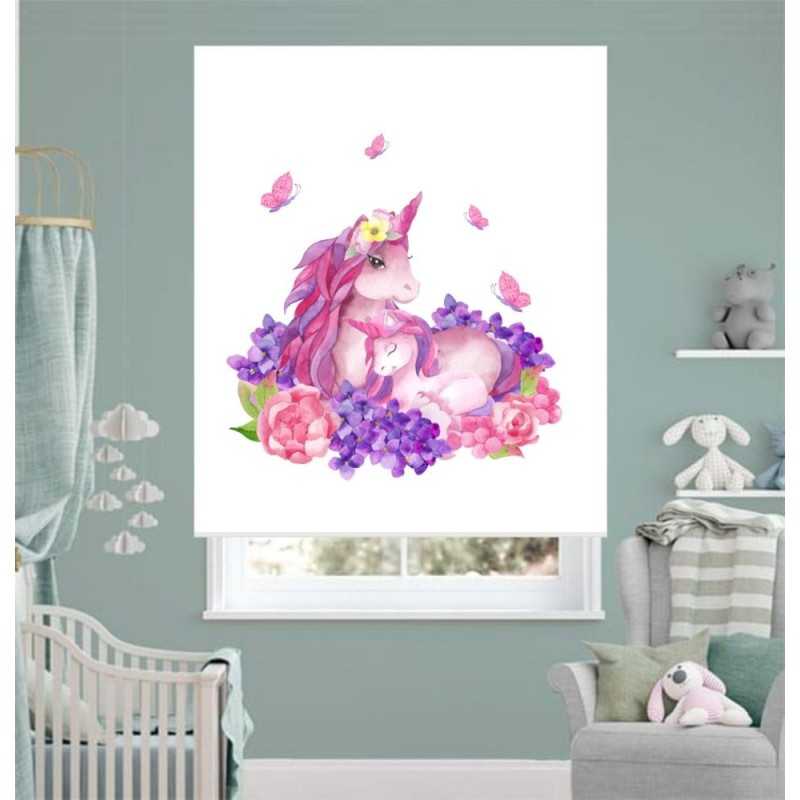 Estores Infantiles Unicornio Bebe