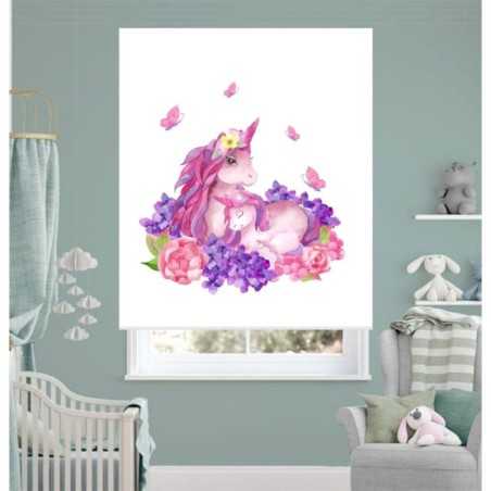 Estores Infantiles Unicornio Bebe