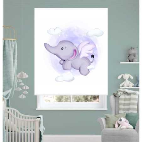 Estores Infantiles Animales Elefante Bebe