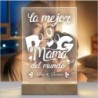  Lampara personalizada Mama Dog-Mascota- Perros 04 Lampara Led Metraquilato para personalizar. Idea regalos divertidos