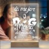 Lampara personalizada Mama Dog-Mascota- Perros 04 Lampara Led Metraquilato para personalizar. Idea regalos divertidos