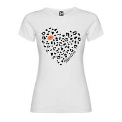  Camiseta Niñas Personalizadas Corazon Beso