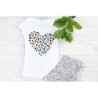  Camiseta Niñas Personalizadas Corazon Beso