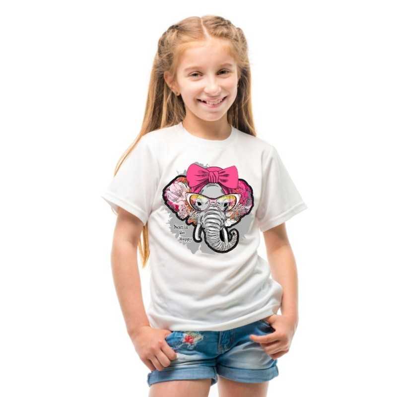 Camiseta Niñas Personalizadas Elefanta Camiseta Niñas Personalizadas Elefanta