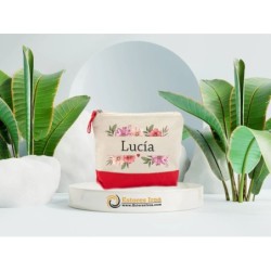 Neceser Personalizado Chica Floral 01- Neceser personalizado Mujer- Regalos Personalizados para mujer