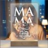 Lampara personalizada Mama 04 Lampara Led Metraquilato para personalizar. Dia de la madre regalos originales.