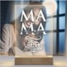 Lampara personalizada Mama 04 Lampara Led Metraquilato para personalizar. Dia de la madre regalos originales.
