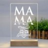  Lampara personalizada Mama 04 Lampara Led Metraquilato para personalizar. Dia de la madre regalos originales.