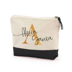  Neceser personalizado Inicial 001- Neceser personalizado mujer- Neceser personalizado nombre. Regalos personalizados originales
