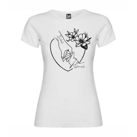 Camiseta personalizada Dia de la Madre Corazon 1001