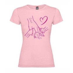 Camiseta personalizada Dia de la Madre Mano 1003