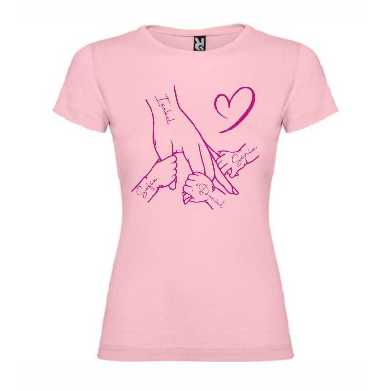 Camiseta personalizada Dia de la Madre Mano 1003 Camiseta personalizada Dia de la Madre Mano 1003