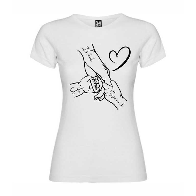Camisa personalizada Dia de la Madre Mano 1002 Camisa personalizada Dia de la Madre Mano 1002