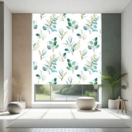 Estores Estampados Floral 109- Estores enrollables de flores 109