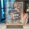  Lampara personalizada Mama 03 Lampara Led Metraquilato para personalizar. Dia de la madre regalos originales.