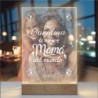  Lampara personalizada Mama 03 Lampara Led Metraquilato para personalizar. Dia de la madre regalos originales.