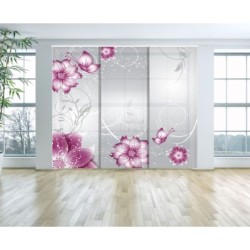  Panel Japones Solo Tela Floral 002
