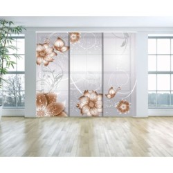 Panel Japones Solo Tela Floral 002