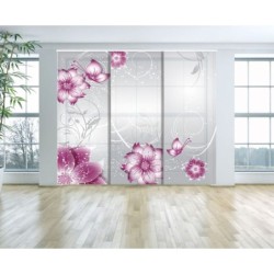  Panel Japones Solo Tela Floral 002