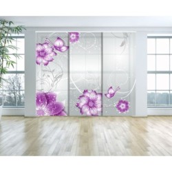  Panel Japones Solo Tela Floral 002