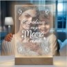  Lampara personalizada Mama 02 Lampara Led Metraquilato para personalizar. Dia de la madre regalos originales.