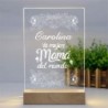  Lampara personalizada Mama 02 Lampara Led Metraquilato para personalizar. Dia de la madre regalos originales.