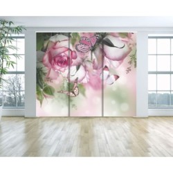 Panel Japones Solo Tela Floral 030