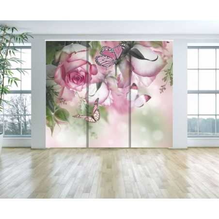 Panel Japones Solo Tela Floral 030