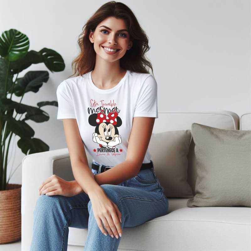 Personalizar Camisetas Para Mamá Minnie Personalizado Regalo Para Mama Camiseta personalizada Dia de la Madre 2024