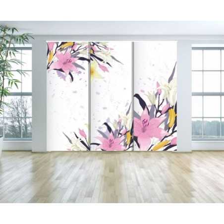 Panel Japones Solo Tela Floral 038