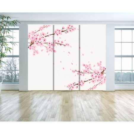 Panel Japones Solo Tela Floral 109