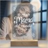 Lampara personalizada Mama 01. Lampara Led Metraquilato para personalizar. Dia de la madre regalos originales.