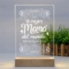  Lampara personalizada Mama 01. Lampara Led Metraquilato para personalizar. Dia de la madre regalos originales.