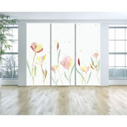 Panel Japones Solo Tela Floral 112