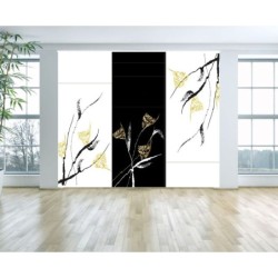 Panel Japones Solo Tela Floral 106