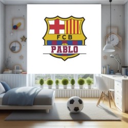  Estores Infantiles o Juveniles Personalizados Futbol Barcelona- Estor enrollable juvenil futbol- Estor Infantil Futbol